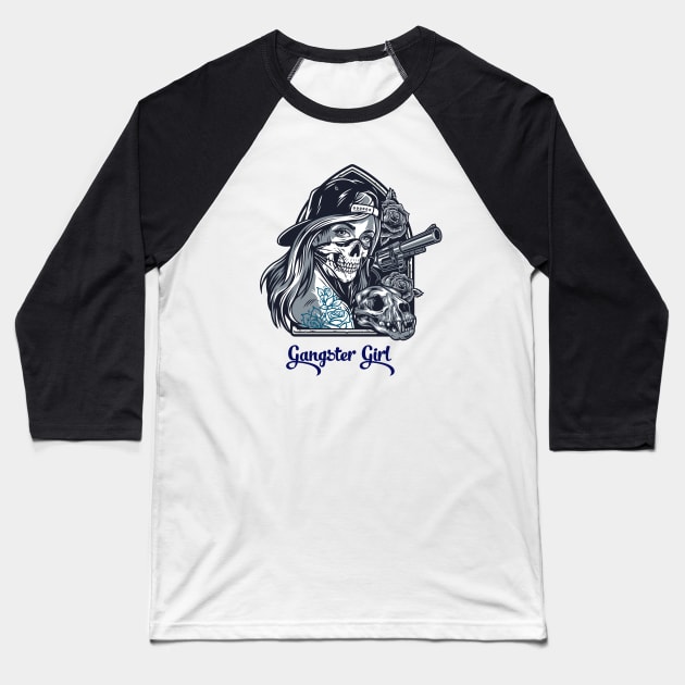 Gangster Girl Baseball T-Shirt by This is store